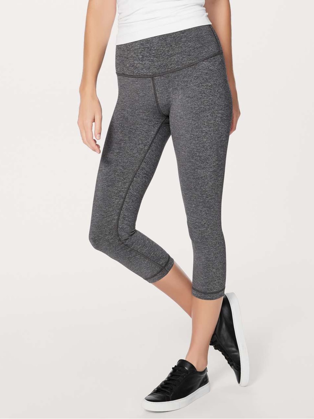 Lululemon Wunder Under Crop (Hi-Rise) *Luxtreme 21"
Heathered Black